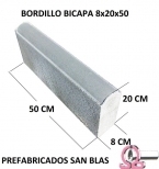 Bordillo Bicapa 8x20x50 jardin.